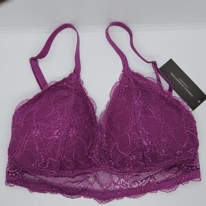 NWT French Connection purple lacy bralette small